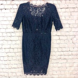 Femme D’Armes | Navy lace dress